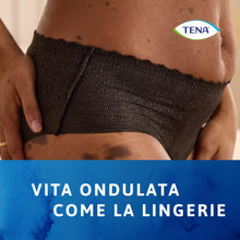 Carica l'immagine nel visualizzatore di Gallery, TENA Silhouette Noir Mutandine Assorbenti Donna, Vita Bassa, M, 24 Pezzi