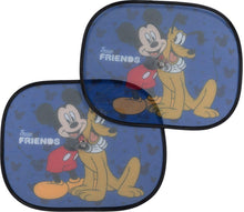 Carica l'immagine nel visualizzatore di Gallery, Tataway Tendine laterali auto Mickey Mouse 44x35 cm – Parasole per bambini con grafica ufficiale Topolino su sfondo blu,
