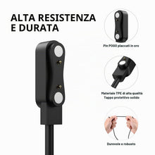 Carica l'immagine nel visualizzatore di Gallery, Tobfit Cavo di Ricarica Magnetico per Smartwatch Universale, Orologio Intelligente Caricatore Magnetico USB a 2 Pin con 