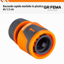 Carica l'immagine nel visualizzatore di Gallery, GRIFEMA GE1201 Attacco Rapido per Tubo da 1/2" 12,5 mm - 5/8" 15 mm, Connettore Universale, Installazione Facile, Protez