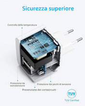 Carica l'immagine nel visualizzatore di Gallery, Anker PowerPort Mini Caricatore USB 2 Porte Compatto per Smartphone