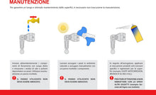 Carica l'immagine nel visualizzatore di Gallery, Kit universale base per spagnoletta a 1 e 2 ante. Si distingue per apertura con rotazione a 180°, è completa di gancio e