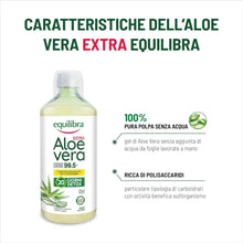 Carica l'immagine nel visualizzatore di Gallery, Equilibra Aloe Vera da Bere 100% Pura Polpa, 1000 ml, per 20 Giorni