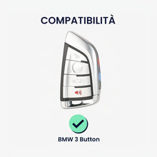 Carica l'immagine nel visualizzatore di Gallery, kwmobile Custodia Coprichiave Compatibile con BMW con 3 tasti Smart Key Cover - Copritelecomando Chiave Auto - Copri Chi