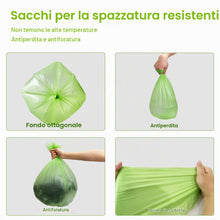 Carica l'immagine nel visualizzatore di Gallery, KITBEST 120 Pezzi Sacchetti Immondizia Organici 50X60cm, Sacchetti Spazzatura Umido Compostabili, 20-25L Sacchi Spazzatu