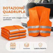 Carica l'immagine nel visualizzatore di Gallery, 4x giubbotti di sicurezza giubbotto antiforatura EN471 2021 giubbotto antinfortunistico, autovettura, giubbotto di sicur