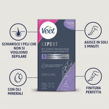 Carica l'immagine nel visualizzatore di Gallery, Veet - Crema decolorante viso e corpo - 2 flaconi da 75 ml
