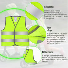 Carica l'immagine nel visualizzatore di Gallery, 2 Pezzi Giubbotto di Sicurezza per Bambini, Gilet Alta visibilità Bambini, Giubbotto Catarifrangente Bambino per Corsa, 