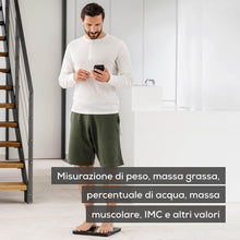 Carica l'immagine nel visualizzatore di Gallery, Beurer BF 500 bilancia pesapersone digitale con Bluetooth &amp; app con misurazione di massa grassa, percentuale muscolare, 
