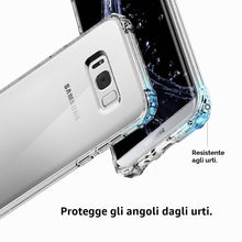 Carica l'immagine nel visualizzatore di Gallery, Cover antiurto per Samsung Galaxy Note 8 / NOTE8, TPU trasparente in silicone antiurto