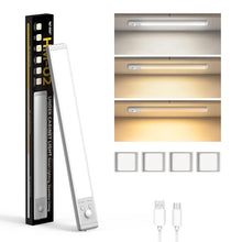 Carica l'immagine nel visualizzatore di Gallery, Smiling Shark Luce Armadio LED, HM-02 Luce LED Sottopensile Cucina 30CM Magnetica &amp; Sensore Movimento 2000 mAh Ricaricab