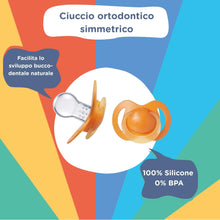 Carica l'immagine nel visualizzatore di Gallery, Nuby Ciucci Ortodontici Silicone, Giorno e Notte, Set 5, 18-36 Mesi
