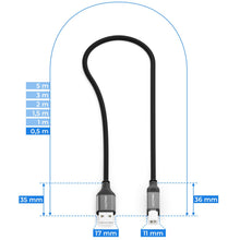 Carica l'immagine nel visualizzatore di Gallery, deleyCON 0,5m Cavo USB Stampante Cavo Scanner Printer Cable USB-A a USB-B