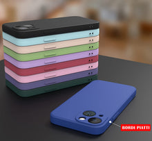 Carica l'immagine nel visualizzatore di Gallery, Mixroom - Cover Custodia Case per iPhone 13 Protezione Copre Fotocamera in Silicone TPU Opaco con Bordi Piatti Colore Ne