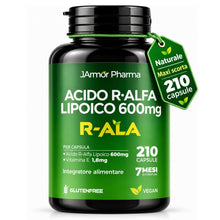 Carica l'immagine nel visualizzatore di Gallery, Acido Alfa Lipoico 600 mg con Vitamina E, 210 Capsule Vegetali JARMOR