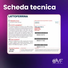 Carica l'immagine nel visualizzatore di Gallery, OVF Lattoferrina 200 immuno, 60 capsule da 200mg (2 mesi di fornitura), Latte Proveniente dalla Nuova Zelanda, da mucche