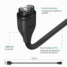 Carica l'immagine nel visualizzatore di Gallery, Caricatore Compatibile con Gar-min Fenix 7 7S 7X, 6 6S 6X Pro, Fenix 5 5S 5X Plus, Forerunner 935 945 745 45 45S 245, Ap