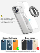 Carica l'immagine nel visualizzatore di Gallery, EWA MagOne 3rd Gen [Compatibile con MagSafe] Supporto per telefono cellulare con anello elastico per le dita, anello int