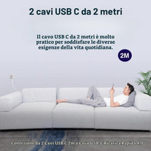 Carica l'immagine nel visualizzatore di Gallery, Cavo USB C to USB C,[2Pezzi/2M+2M] 60W Cavo 4.0 Rapida USB Type C Ricarica Per IPhone 17 16 Air Pro Max,15 Pro Max Plus 