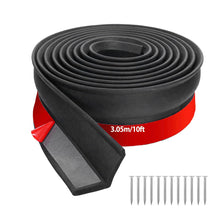 Carica l'immagine nel visualizzatore di Gallery, Guarnizione Porta Garage 3m Guarnizione Basculante Autoadesive Garageguarnizione Soglia Porta Garage Universale Con Chio