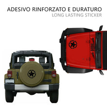 Carica l'immagine nel visualizzatore di Gallery, 2 Pezzi Adesivo Stella Militare Nera – Diverse Dimensioni 25cm 20cm 15cm 10cm – Diversi colori - Adesivi per 4x4 off Roa