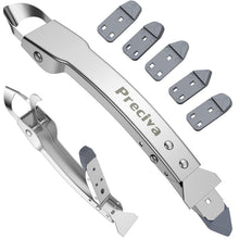 Carica l'immagine nel visualizzatore di Gallery, Preciva Silicone Kit di Utensili per Calafataggio 4 in 1 Scopino per Calafataggio in Acciaio Inox Scopino di Gomma di Ri