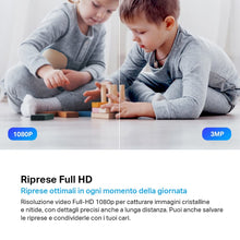 Carica l'immagine nel visualizzatore di Gallery, Tapo C210 2K 3MP Telecamera WiFi Interno Videocamera Sorveglianza 360° PTZ