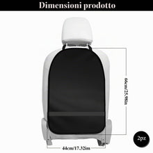 Carica l'immagine nel visualizzatore di Gallery, 2 pezzi protezione schienale auto impermeabile Oxford, coprisedile auto, protezione anti-calci per bambini e cani