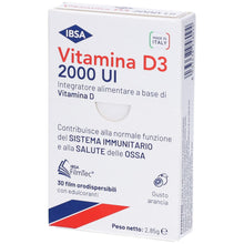 Carica l'immagine nel visualizzatore di Gallery, Vitamina D3 2000 UI IBSA 30 Film Orodispersibili