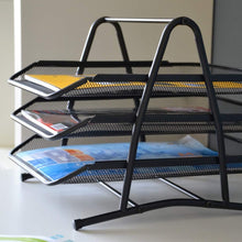 Carica l'immagine nel visualizzatore di Gallery, D.RECT Cassettiera da Scrivania 3 Cassetti, 35 × 29,7 × 27,5 cm