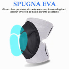 Carica l'immagine nel visualizzatore di Gallery, AOOWU Ginocchiere Lavoro, 1 Paio 20MM Spugna Ginocchiere Protettive, Knee Pads con Cinturini Antiscivolo Resistenti, Reg