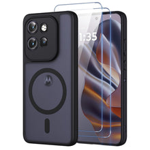 Carica l'immagine nel visualizzatore di Gallery, per Motorola Edge 50 Neo/Motorola S50 Cover Compatibile con MagSafe con 2 Pezzi Vetro Temperato,Custodia Magnetica Trasl