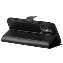 Carica l'immagine nel visualizzatore di Gallery, Cover per TCL 30 SE/TCL 305/306, Custodia Portafoglio Cover a Libro in Pelle Flip Case con Silicone Bumper, Fibbia Magne