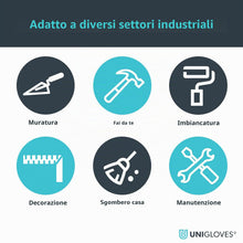 Carica l'immagine nel visualizzatore di Gallery, NITREX 290G Guanti Protettivi da Lavoro, confezione da 10, Guanti Multiuso con Rivestimento Palmo in PU, Grigio, Taglia 