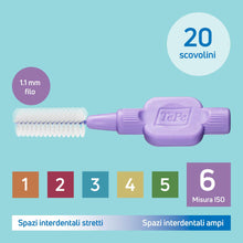 Carica l'immagine nel visualizzatore di Gallery, Scovolino TePe, Extra Soft, Viola, 1.1mm/ISO 6, 20pz