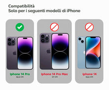 Carica l'immagine nel visualizzatore di Gallery, Deppa |2 Pezzi | Pellicola Protettiva per iPhone 14 Pro (6.1") con Kit di Installazione Facile | Vetro Temperato Anti-Po