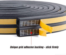 Carica l'immagine nel visualizzatore di Gallery, Nastro Sigillante Autoadesivo, 9 x 6mm/6M per porte Finestre e Finestre, Guarnizione in Gomma per Sigilli di Collisione,