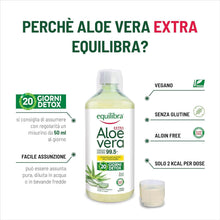 Carica l'immagine nel visualizzatore di Gallery, Equilibra Aloe Vera da Bere 100% Pura Polpa, 1000 ml, per 20 Giorni
