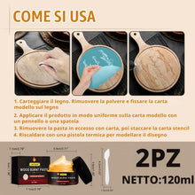 Carica l'immagine nel visualizzatore di Gallery, Pasta Bruciatrice per Legno e Artigianato,2pcs Convertitore di Ruggine,Pasta Combustibile,Strumento per Bruciare il Legn