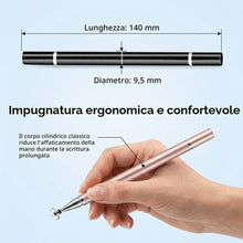 Carica l'immagine nel visualizzatore di Gallery, 3 Pezzi Pennini Capacitivi per Touch Screen ad Alta Sensibilità, Stilo 2 in 1 con Punta a Disco e Punta in Fibra, Penna 