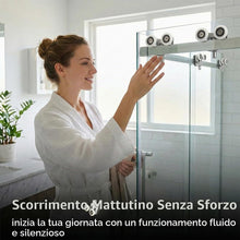 Carica l'immagine nel visualizzatore di Gallery, 4 Set Rulli Per Porta Doccia.Rotelle Box Doccia Diametro e' 23 mm. Ruote Della Doccia per Vetro 4-6 mm.Rulli Doccia per 