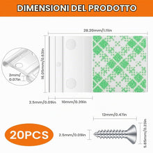 Carica l'immagine nel visualizzatore di Gallery, 20PZ Clip per Strisce LED, Clip Trasparenti Luce di Striscia, Verde