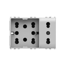Carica l'immagine nel visualizzatore di Gallery, 4box - Presa da Incasso Side XL Compatibile con Vimar® Plana™. 4 Prese in 1: permette di collegare una spina schuko e un