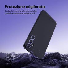 Carica l'immagine nel visualizzatore di Gallery, NEW'C Cover per Samsung Galaxy A54 5G, Nera Silicone Morbido Antiurto