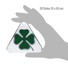 Carica l'immagine nel visualizzatore di Gallery, Alfa Romeo Adesivi 3D Ufficiali Quadrifoglio Verde Destro + Sinistro, 95 x 85 mm