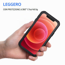 Carica l'immagine nel visualizzatore di Gallery, seacosmo Cover per iPhone 12/12 Pro, Custodia Rugged Antiurto 360 Gradi con Protezione Schermo Integrata, Case Doppia Fa