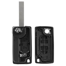 Carica l'immagine nel visualizzatore di Gallery, 2 Tasti Guscio Chiave Auto per Citroen Peugeot CE0536 207 307 308 407 607 806 Partner Citroen C2 C3 C4 C5 C6 Telecomando
