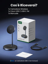 Carica l'immagine nel visualizzatore di Gallery, UGREEN Zapix Caricatore Wireless MagSafe 2 in 1 Stazione di Ricarica Rapida