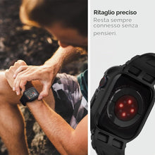 Carica l'immagine nel visualizzatore di Gallery, Spigen Rugged Armor Pro Cover con cinturino per Apple Watch 41/40/38mm