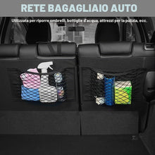 Carica l'immagine nel visualizzatore di Gallery, AOOWU 3 Pezzi Rete Portaoggetti Tasca Oganizer, 40 x 25 CM Universale Storage Mesh Net, Auto Selbstklebend Tasca Telo Pr